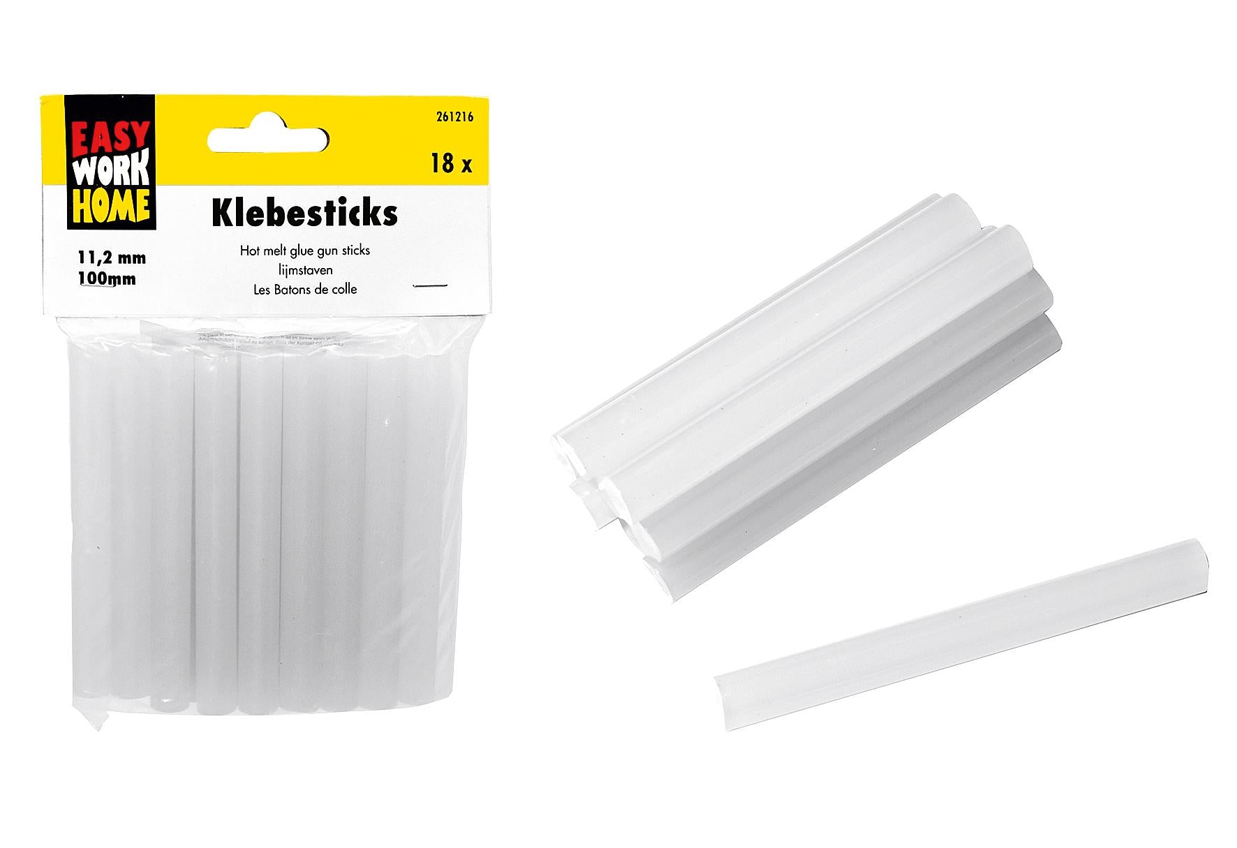 EASY WORK Heißklebesticks 18-teilig - VPE: 10