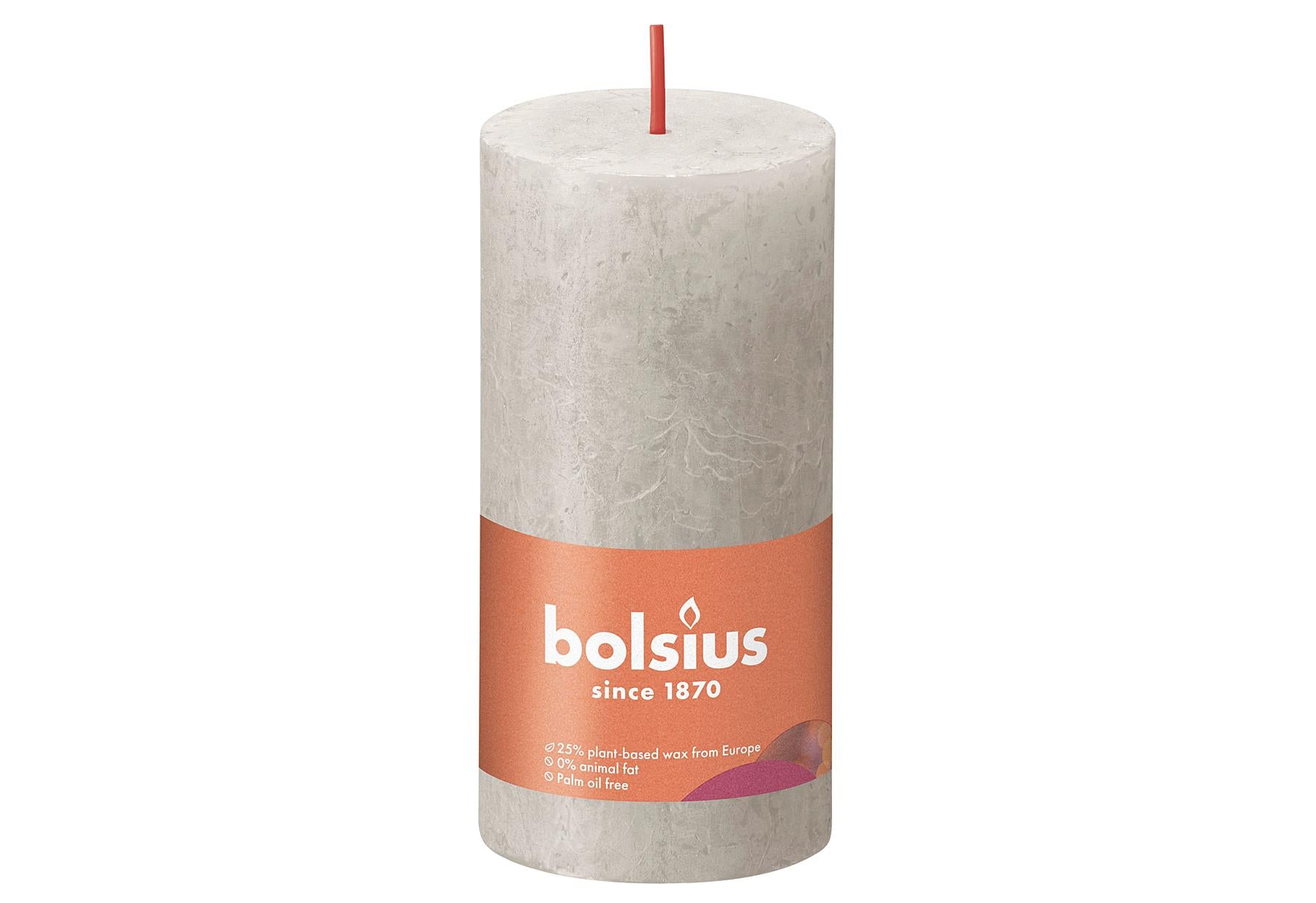 BOLSIUS Stumpenkerze 'Rustiko Shine' - VPE: 8