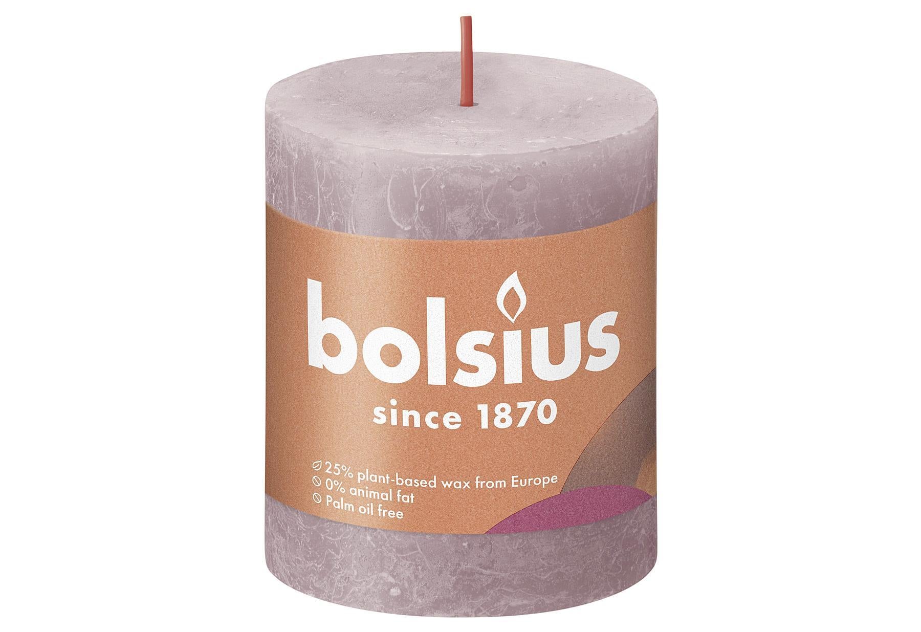 BOLSIUS Stumpenkerze 'Rustiko Shine' - VPE: 4