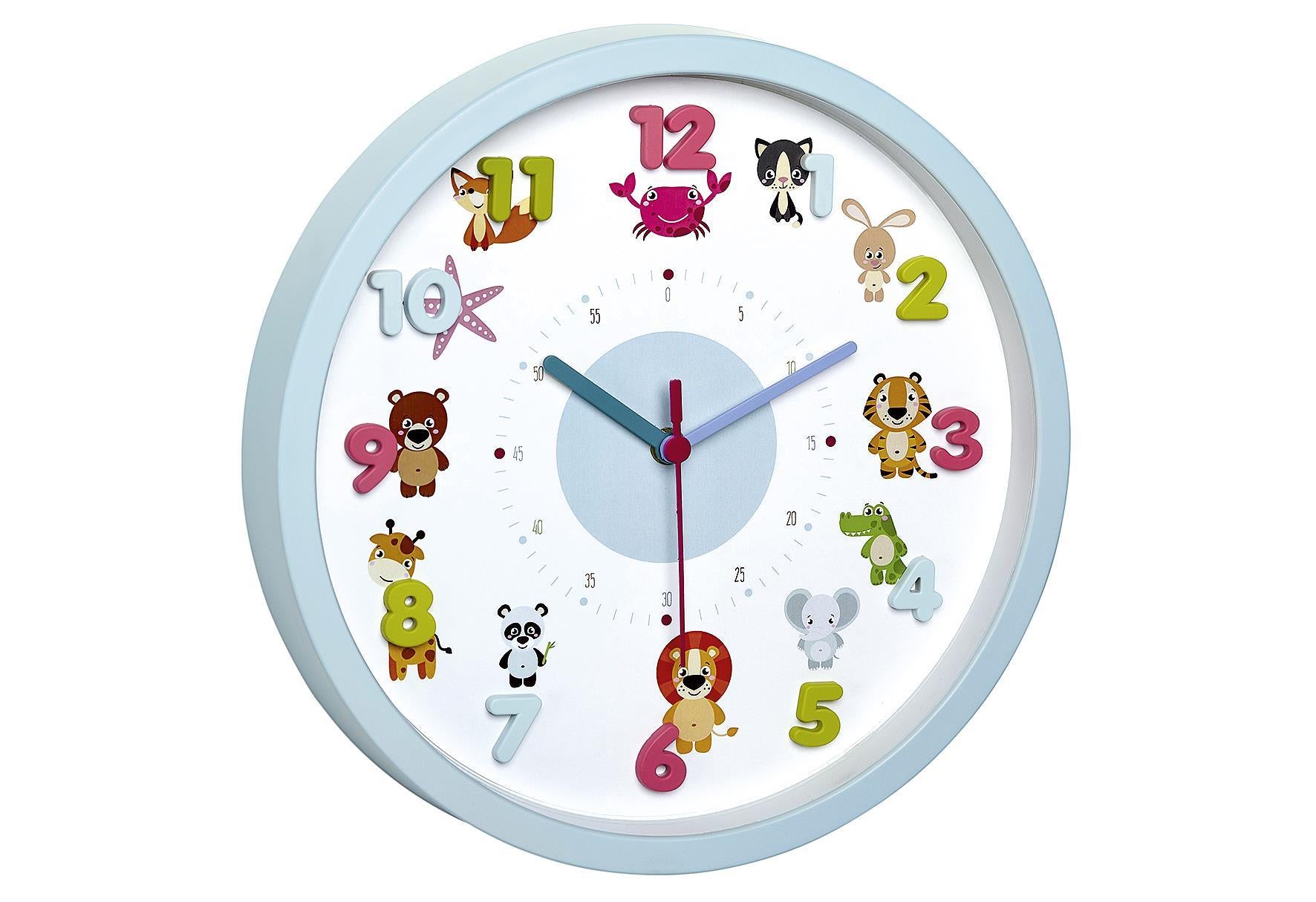 TFA-DOSTMANN Wanduhr Kinder Tiermotive Ø309cm