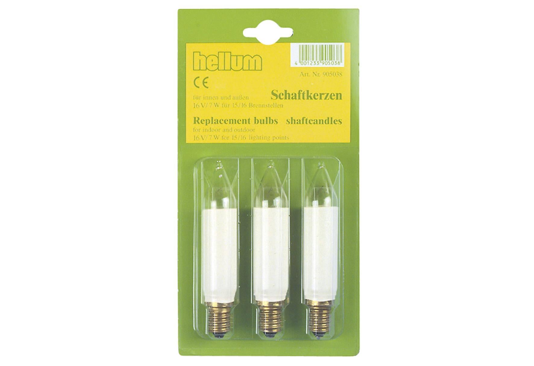 HELLUM Schaftkerze für 15er Kette 2 Stück