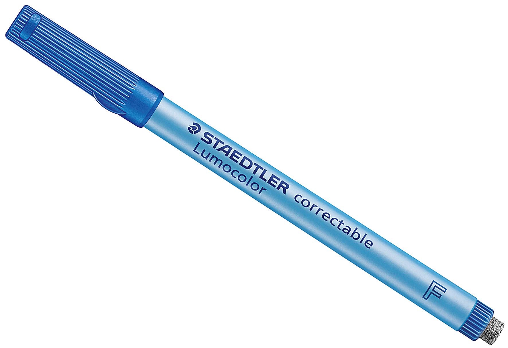 STAEDTLER Lumocolor correct F blau - VPE: 10