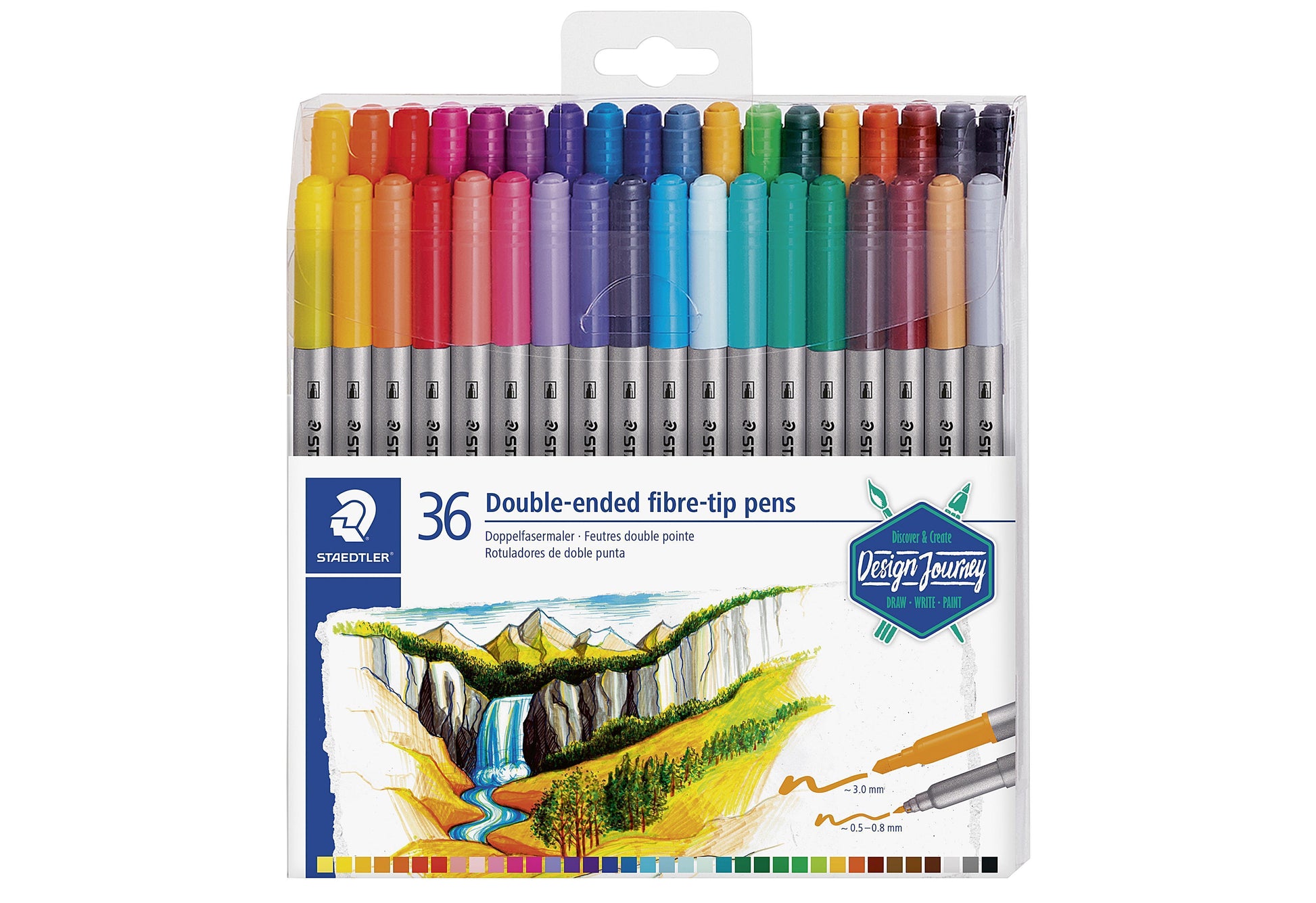 STAEDTLER Doppelfasermaler DJ 36er 36er Kartonetui - VPE: 6