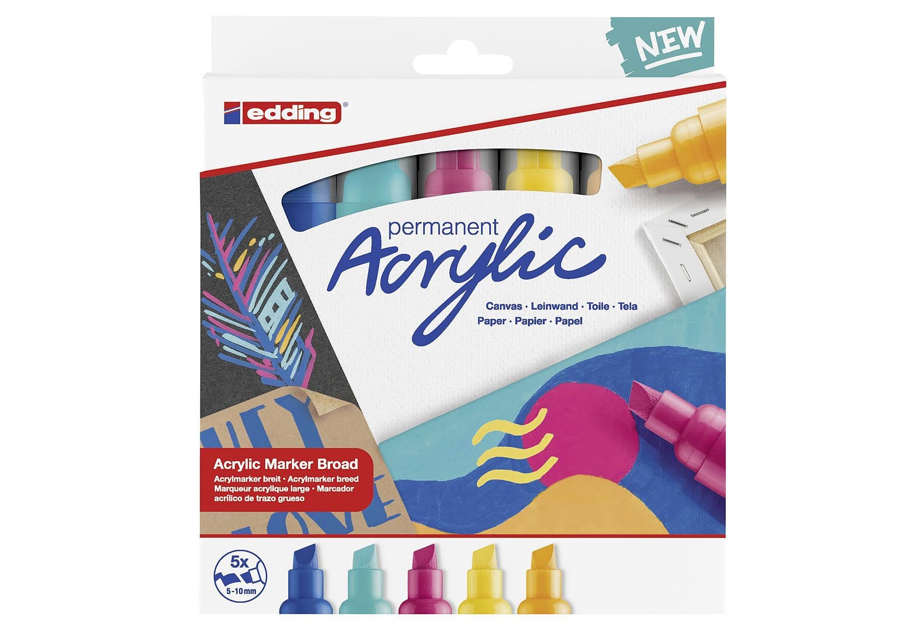 edding Acrylic Marker 5000 abstra 5er Etui