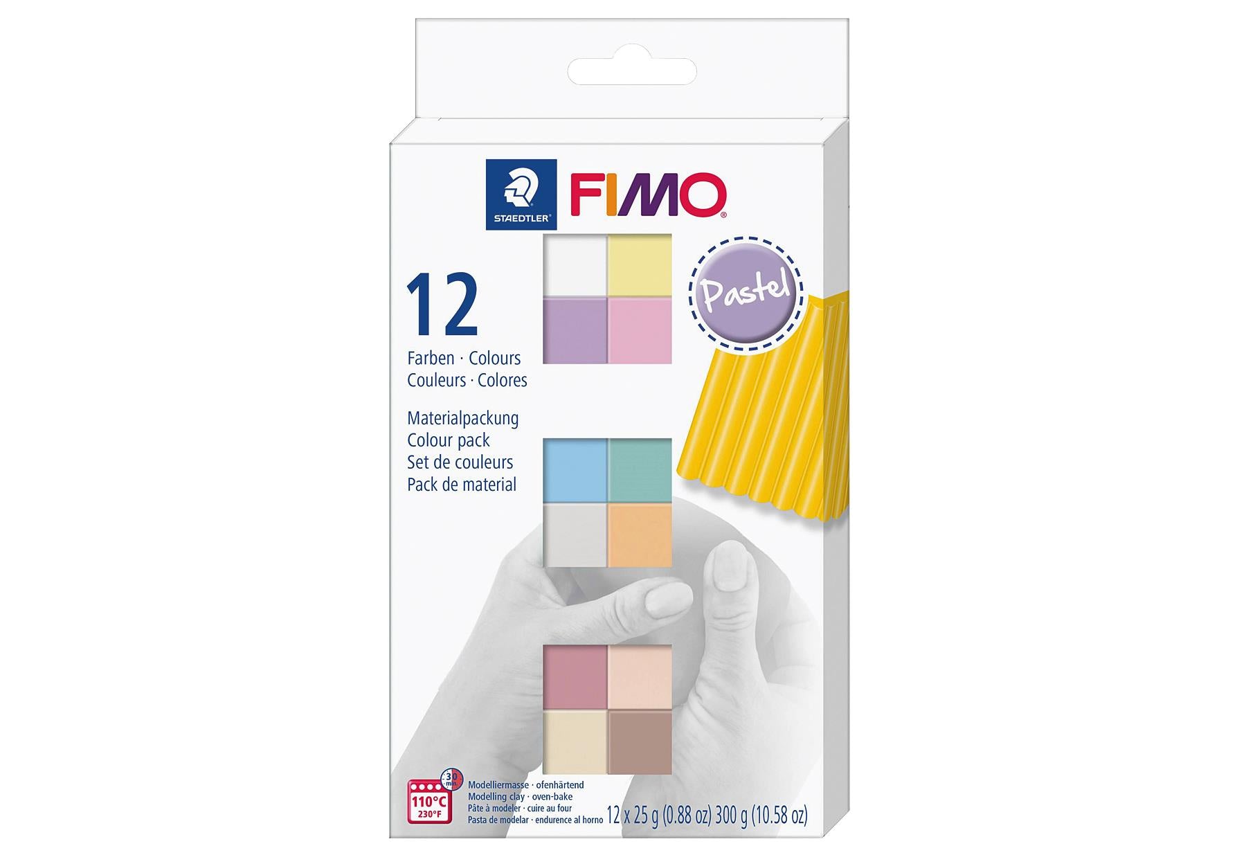 STAEDTLER Fimo soft Pastel sort 12er Karton