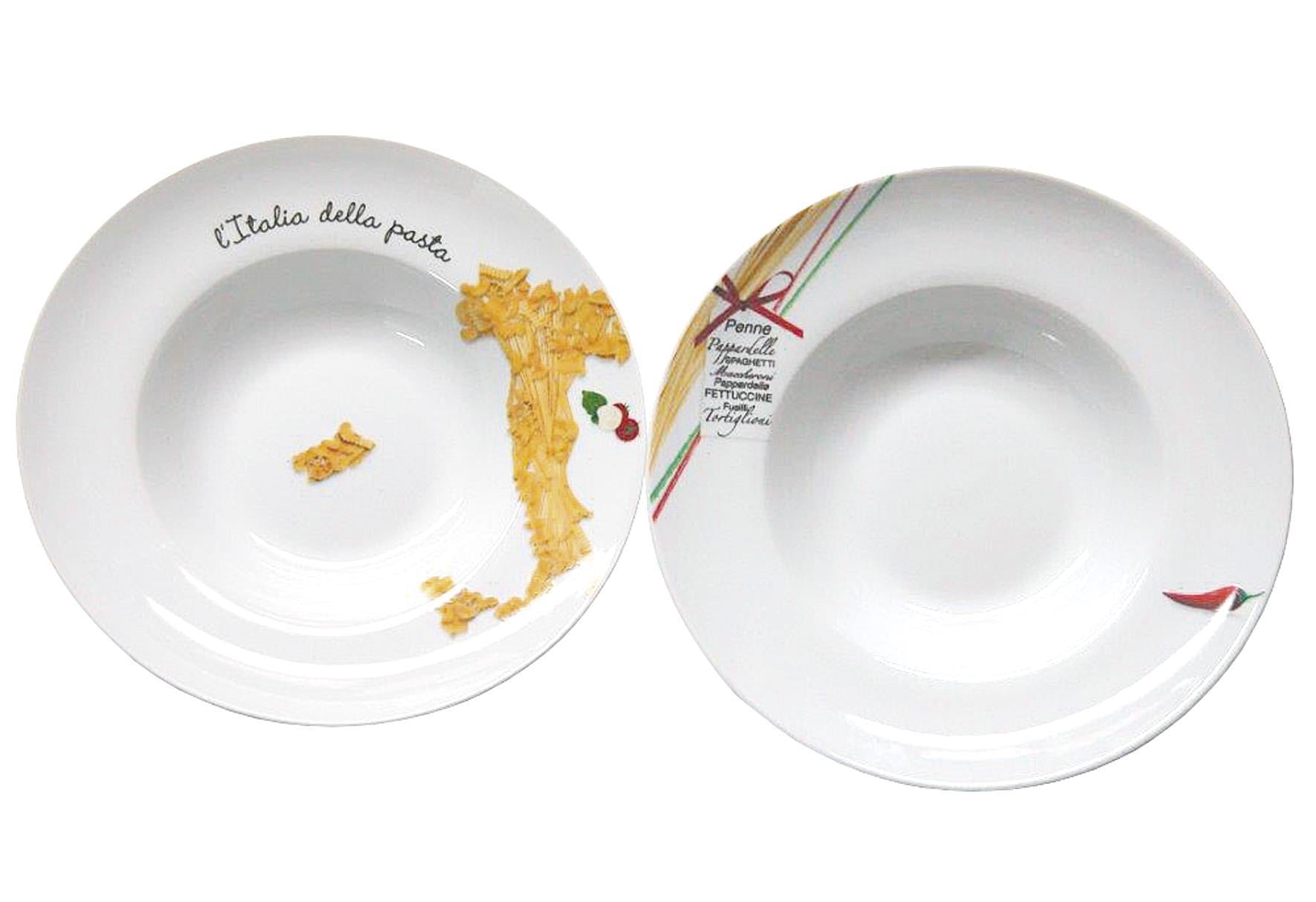 RETSCH Pastateller Penne Porzellan sortierte Dekore Ø27cm weiß - VPE: 12