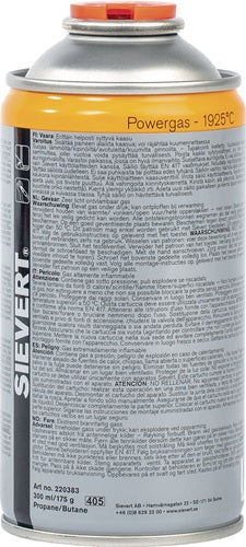Schraubkartusche Powergas 2203 175 g 300 ml 1925 °C SIEVERT