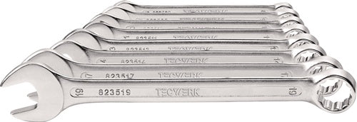 Ringmaulschlüsselsatz 8-tlg.SW 8-19mm Form A CV-Stahl TECWERK