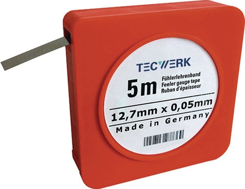 Fühlerlehrenband S.1mm L.5m B.12,7mm TECWERK