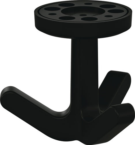 Dreifachhaken Serie 477 matt elastisch 90 tiefschwarz Höhe 69 mm Ø 51 mm HEWI