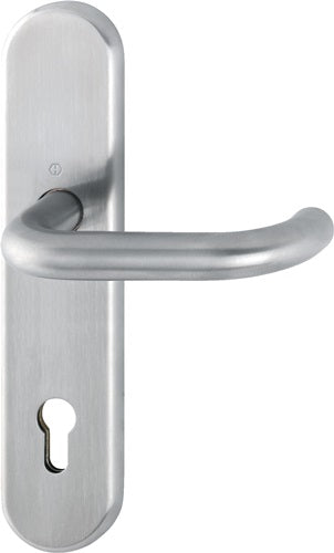 Langschild-Halbgarnitur Paris E138F/3310 Edelstahl F69 PZ 92 mm DIN links / rechts HOPPE