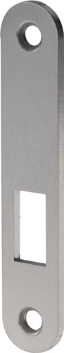 Schließblech S413 Edelstahl matt Breite 20 x Länge 105 mm abgerundet DIN links / rechts flach BKS