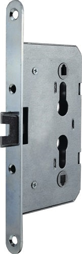 Spezialeinsteckschloss für Metalltüren PZW 20/65/72/8 mm DIN links / rechts verzinkt abgerundet BEVER