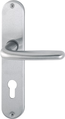 Langschildgarnitur Cardiff E1850Z/302 Edelstahl F69 PZ 72 mm DIN links / rechts HOPPE