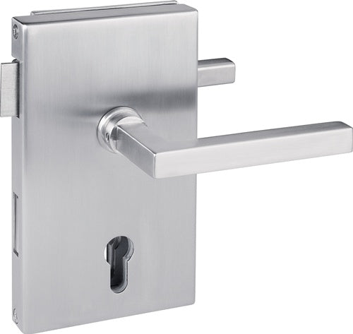 Glastürschloss 6053 PZ R - Molina Edelstahl matt PZ DIN rechts HERMAT – Ansicht 3