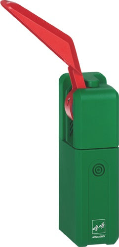 Türwächter 7411-10 vorgerichtet für Halbzylinder mm grün lackiert Basis ASSA ABLOY