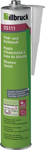 Kleb- und Dichtstoff OS111 schwarz 400 g Kartusche ILLBRUCK