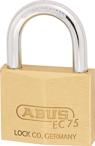 Zylindervorhangschloss 75/50 gl-7561 Schlosskörperbreite 50 mm Messing gleichschließend ABUS – Ansicht 3