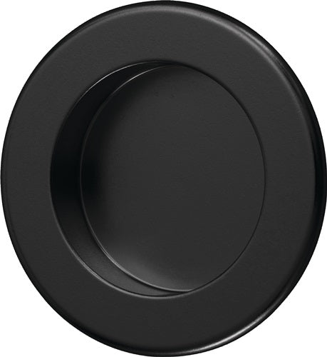 Muschelgriff Aluminium schwarz pulverbeschichtet rund Einlass-Ø 50 mm HERMETA