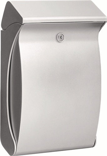 Briefkasten Swing 4906 Si Höhe 419 mm Breite 271 mm Tiefe 129 mm silber Kunststoff DIN C4 BURG-WÄCHTER