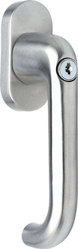 Fenstergriff Edelstahl 20-40 mm matt U-Form verschließbar DENI