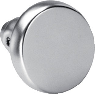 Türknopflochteil 477L Leichtmetall F1 / silberfarbig gerade rund 50 mm AMF