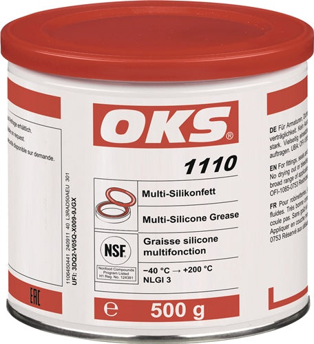 Multi-Silikonfett OKS 1110 NSF H1 transparent 500 g Dose OKS