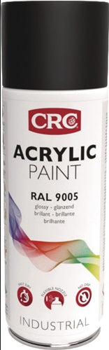 Farbschutzlackspray ACRYLIC PAINT tiefschwarz glänzend RAL 9005 400 ml Spraydose CRC