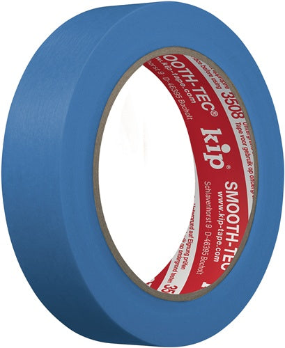 Glattkreppband 3508 SMOOTH-TEC® glatt blau Länge 50 m Breite 24 mm KIP - VPE: 9