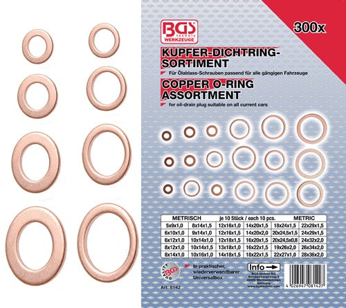 Dichtringsortiment 300-teilig BGS