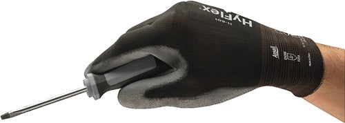 Handschuhe HyFlex 11-601 Größe 9 schwarz/grau EN 388 PSA-Kategorie II ANSELL - VPE: 12