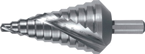Stufenbohrer Bohrbereich 6-38 mm HSS spiralgenutet Schneidenanzahl 2 Stufenanzahl 12 RUKO
