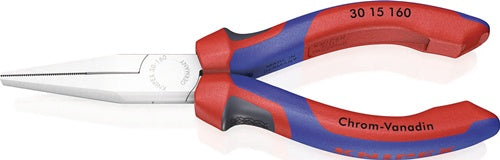 Langbeckzange Gesamtlänge 160 mm Kopf poliert halbrund Mehrkomponenten-Hüllen KNIPEX