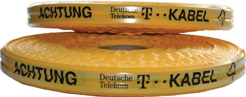Trassenwarnband Aufdruck Achtung D Telekom Kabel Breite 50 mm Länge 250 m gelb MULTICOLL
