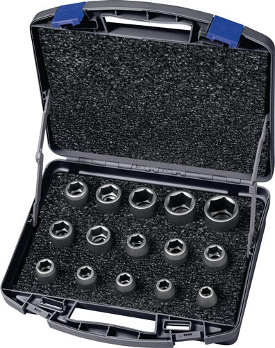 Kraftsteckschlüsselsatz 720 KS 15 OL 15-teilig 1/2 ? 6-kant ASW