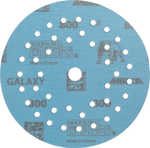 Haftschleifscheibe GALAXY Grip Multifit 125 mm Körnung 800 für Holz / Metall / Lack / Kunststoff Keramik/Korund Lochanzahl