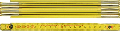 Gliedermaßstab Länge 1 m Breite 16 mm mm/cm EG III Buche gelb BMI