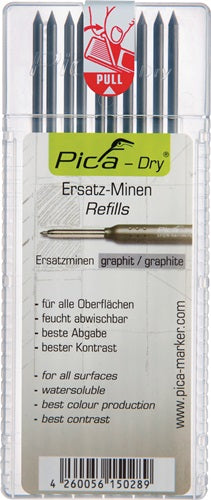 Minenset Pica-Dry 10x graphit feucht abwischbar 10 Minen / Set PICA