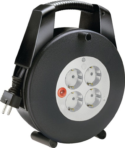 Kabelbox 15 m H05VV-F 3 x 15 mm² 4 Schutzkontaktsteckdosen Spezialkunststoff BRENNENSTUHL