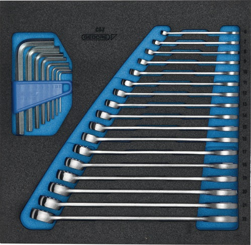 Werkzeugmodul 1500 CT2-7 25-teilig 2/3-Modul Ringmaul- / Stiftschlüssel GEDORE