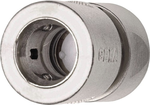 Schlauchstück Wasserstop GEKA plus-Stecksystem Messing vernickelt Schlauchgröße 13 mm SB GEKA - VPE: 5