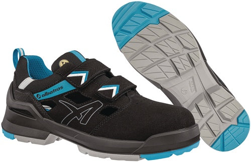 Sicherheitssandale FORGE AIR LOW Gr46 W11 schwarz-blau S1 DIN EN 20345:2022