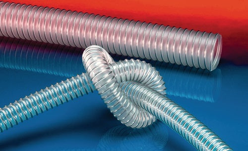 Absaug- und Förderschlauch AIRDUC® PUR-INOX 351 FOOD-AS Innen-Ø 150-152 mm Außen-Ø 15900 mm Länge 10 m Wandstärke 45 mm