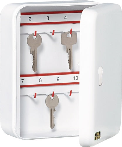 Schlüsselbox CS 24 V-PZ H255xB205xT75 mm grau Stahlblech Anzahl Haken 24 BURG-WÄCHTER