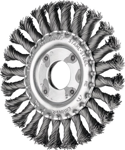 Rundbürste RBG Ø 115 mm Drahtstärke 05 mm Stahl 12 mm 12500 min-¹ PFERD