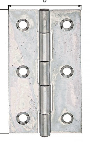 Scharnier H82mm B45mm S125mm STA sdmverzschmal GAH - VPE: 20