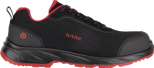Sicherheitsschuh Pio Gr45 W11 schwarz/rot S1PS FO LG SR ESD EN20345