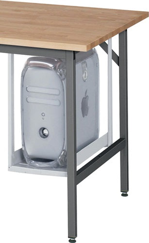PC-Halter H500xB150-230mm lichtgrau StahlblRAU