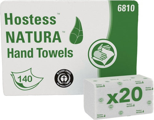 Handtuch Hostess™ NATURA™ 6810 2-lagig weiß L330xB250camm passend für 9000 469 672 20 Päckchen x 140 Tücher SCOTT