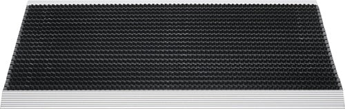 Fußmatte Alu-Anlaufkante schwarz/silber PP/Alu L500xB800xS22mm – Ansicht 2